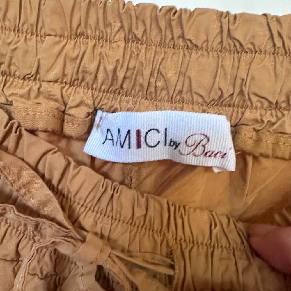 Amici By Baci Elastic Drawstring Pouch Pocket Pan… - image 3